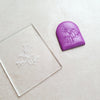 12 pcs set Embossing stamp for polymer clay Floral texture plate Flower debossing stamp Acrylic stamps - Luxy Kraft