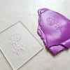 12 pcs set Embossing stamp for polymer clay Floral texture plate Flower debossing stamp Acrylic stamps - Luxy Kraft