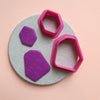Polymer clay 3D cutters Jewelry Earrings Geometry shape 3 pcs set - Luxy Kraft