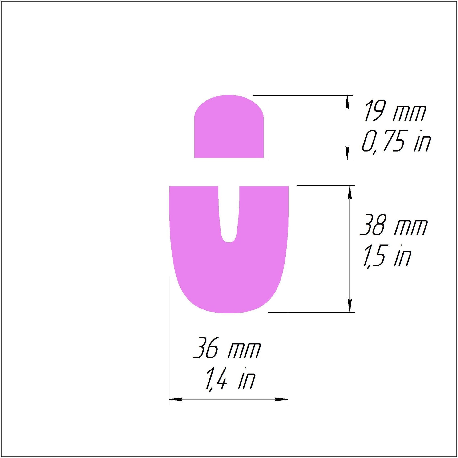 Arch Polymer clay 3D cutters Jewelry Earrings Geometry shape cutter 2 pcs set - Luxy Kraft
