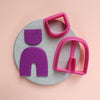 Arch Polymer clay 3D cutters Jewelry Earrings Geometry shape cutter 2 pcs set - Luxy Kraft