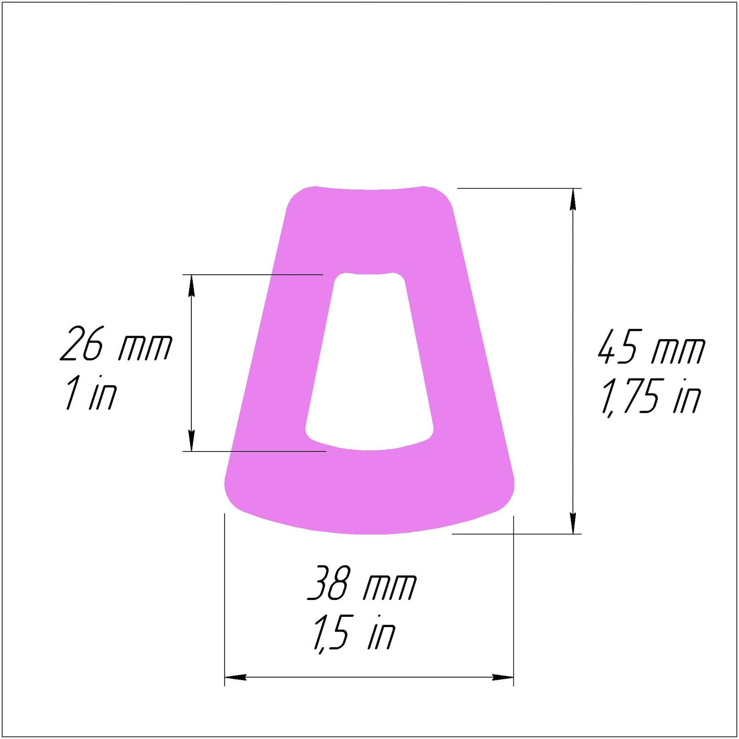 Trapezoid Polymer clay 3D cutters Jewelry Earrings Geometry shape cutter