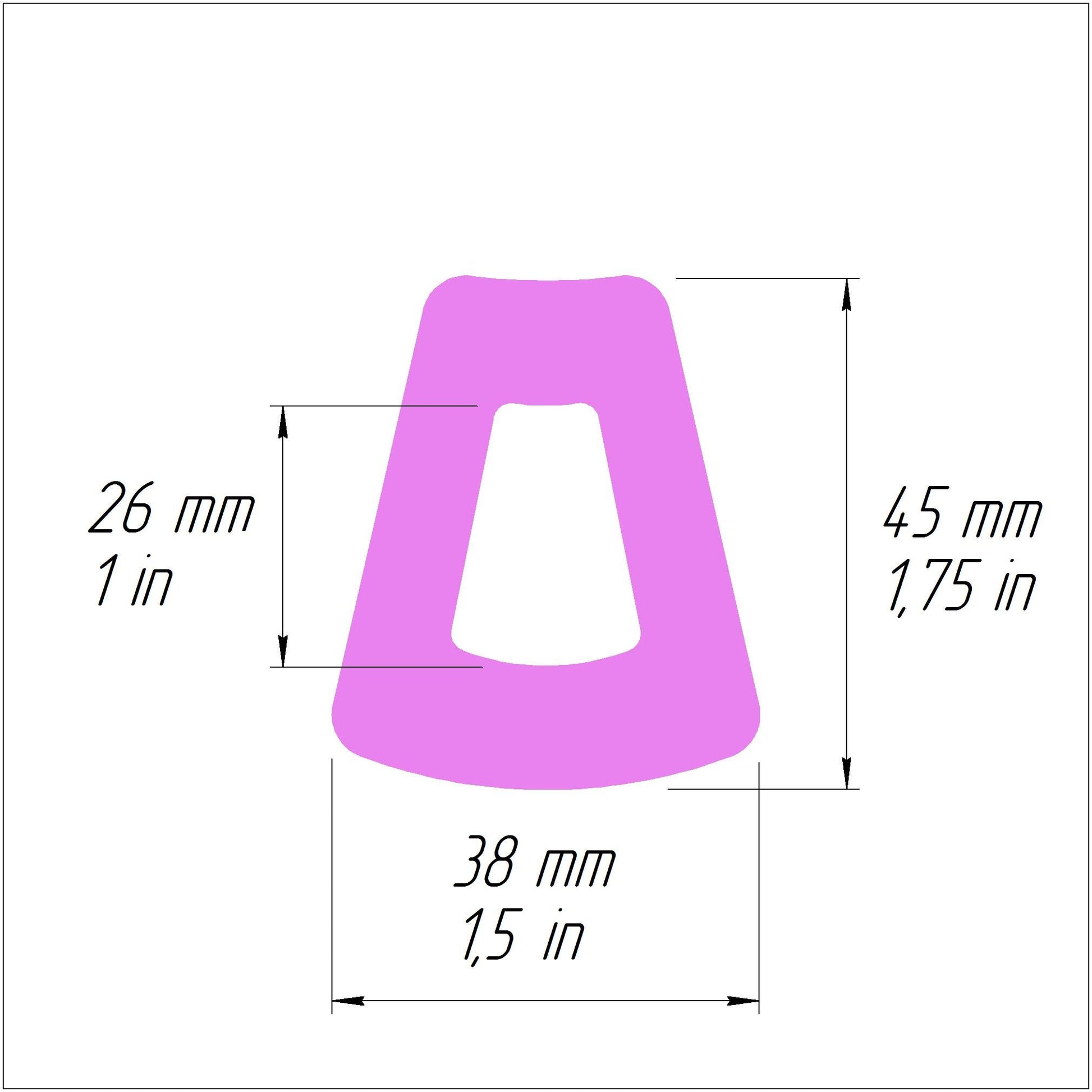 Trapezoid Polymer clay 3D cutters Jewelry Earrings Geometry shape cutter