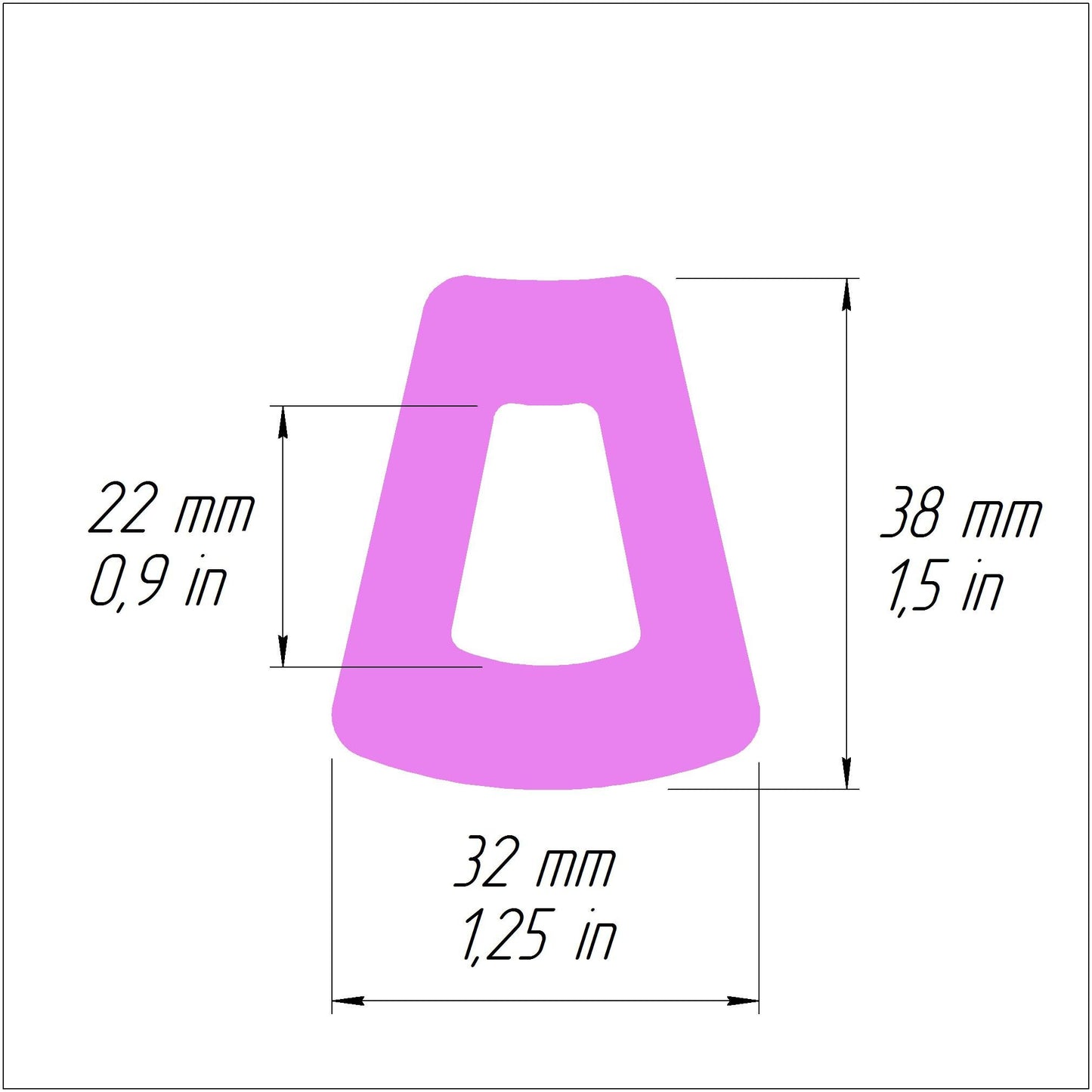 Trapezoid Polymer clay 3D cutters Jewelry Earrings Geometry shape cutter
