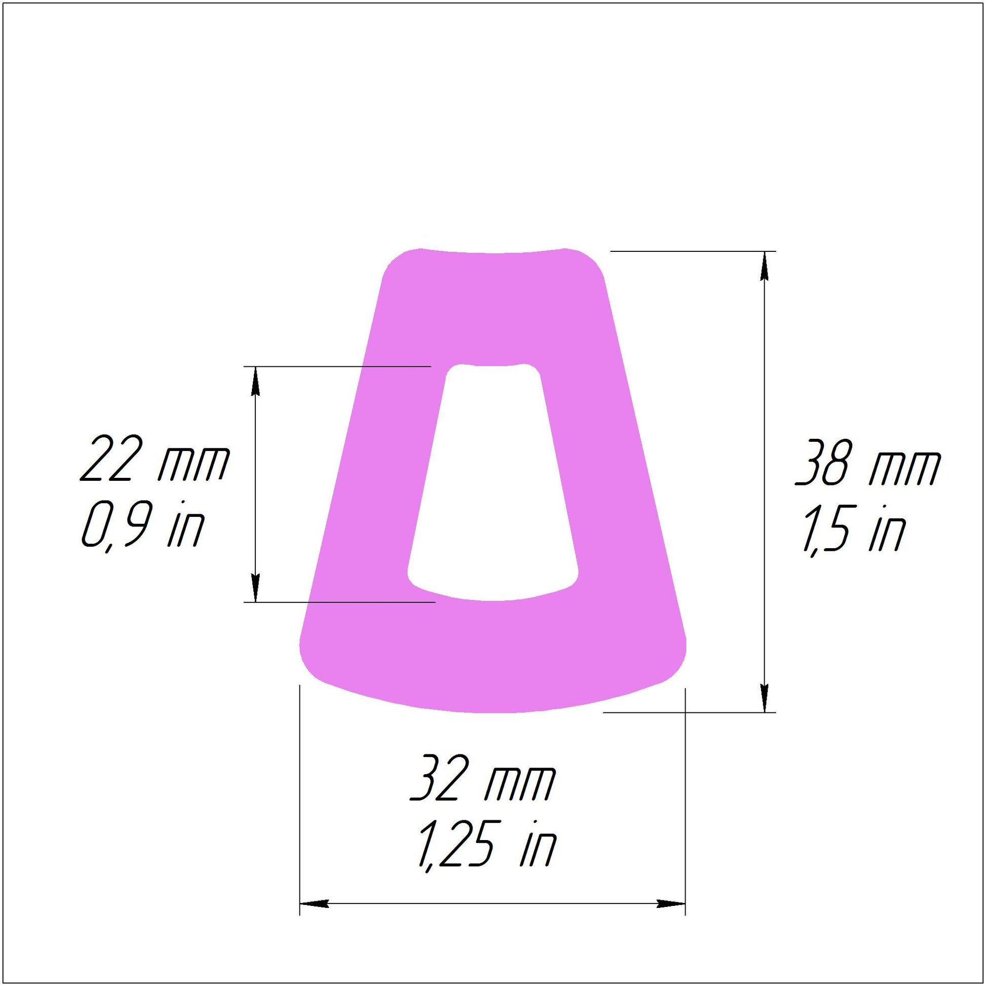 Trapezoid Polymer clay 3D cutters Jewelry Earrings Geometry shape cutter