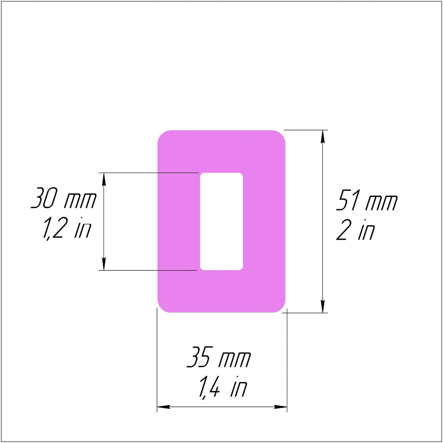 Rectangle Polymer clay 3D cutters Jewelry Earrings Geometry shape cutter