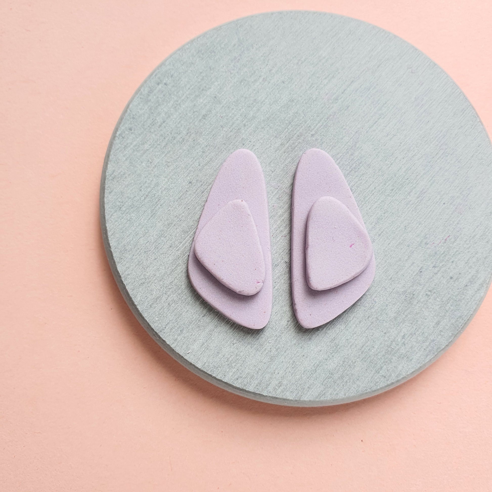 Polymer clay 3D cutters Jewelry Earrings Geometry shape 4 pcs set - Luxy Kraft
