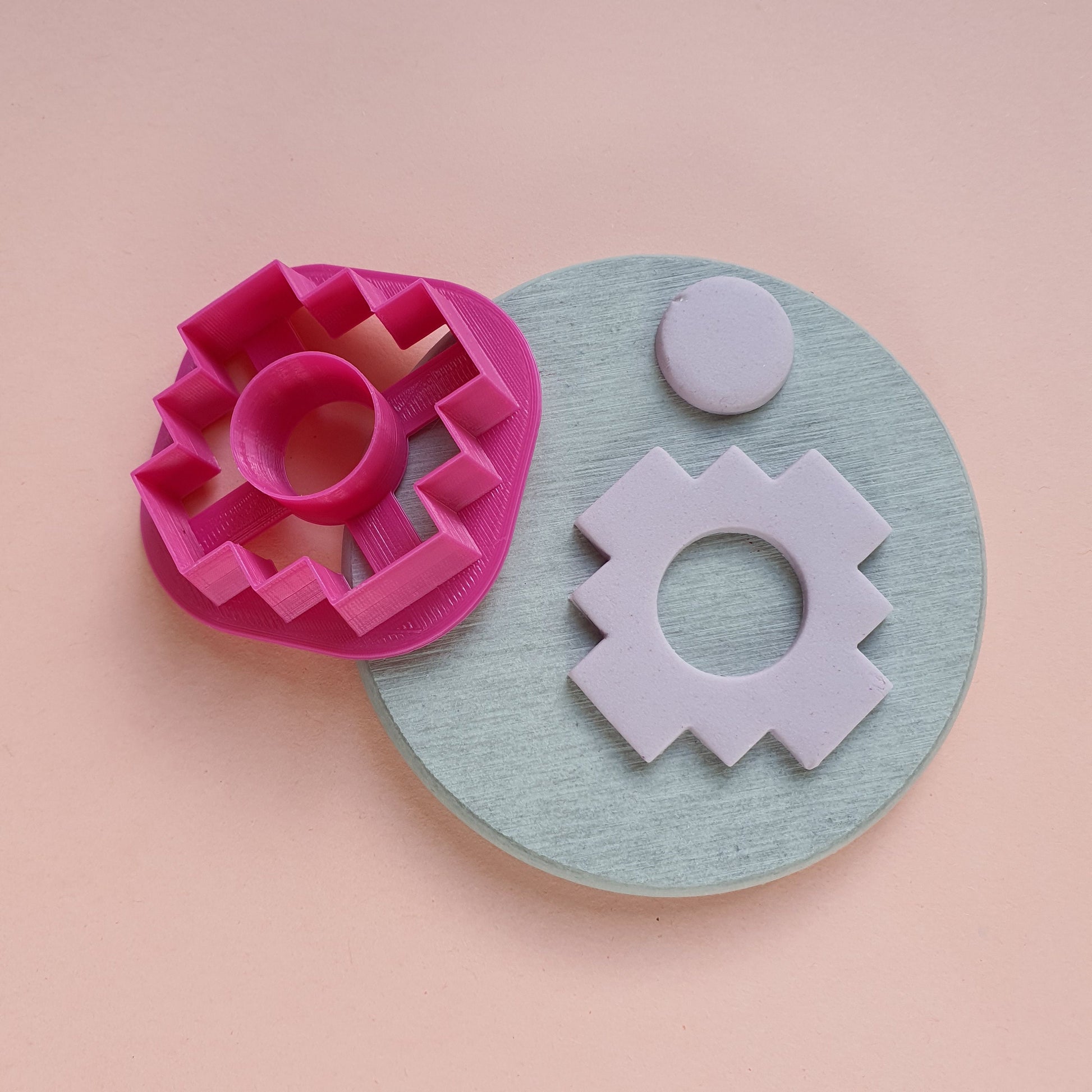 Cross Polymer clay 3D cutters Jewelry Earrings Geometry shape cutter - Luxy Kraft