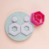 Hexagon Polymer clay 3D cutters Jewelry Earrings Geometry shape cutter - Luxy Kraft