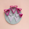 V shapes Polymer clay 3D cutters Geometry shapes cutter - Luxy Kraft