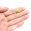 8 mm Earrings stud Round Flat component Earrings findings DIY jewellery Gold color - Luxy Kraft