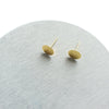 8 mm Earrings stud Round Flat component Earrings findings DIY jewellery Gold color - Luxy Kraft
