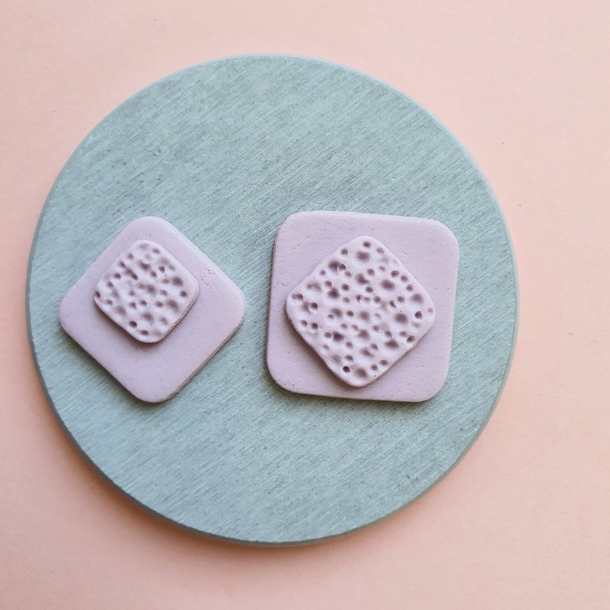 Rounded square Polymer clay 3D cutters Geometry shapes cutter set of 4 pcs - Luxy Kraft