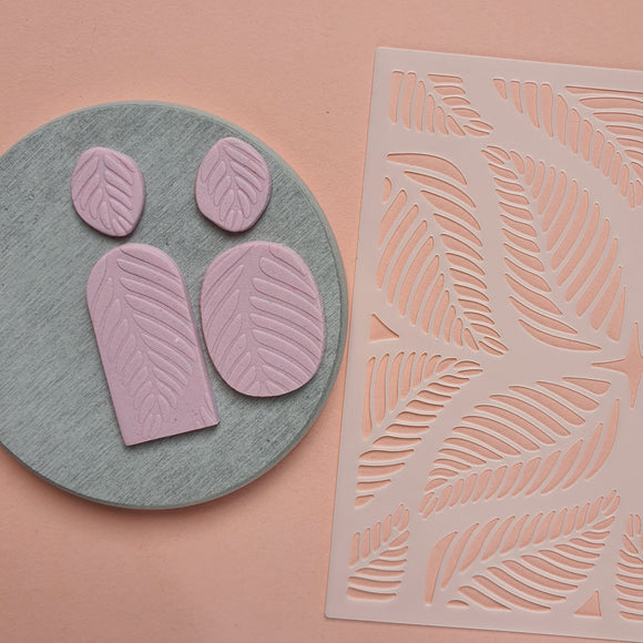 Texture sheet Polymer clay stencil sheet 