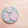 Texture sheet Polymer clay stencil sheet "Lips" shapes mat - Luxy Kraft