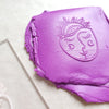 Embossing stamp for polymer clay "Magic Sun Moon" texture plate debossing stamp Acrylic stamps - Luxy Kraft