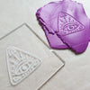 Embossing stamp for polymer clay "Magic abstract eye" texture plate debossing stamp Acrylic stamps - Luxy Kraft