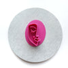 Woman face Earrings Polymer clay 3D Geometry Jewelry shapes stamp embossing - Luxy Kraft