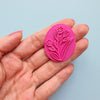 Flowers Earrings Polymer clay 3D Geometry Jewelry shapes stamp embossing - Luxy Kraft