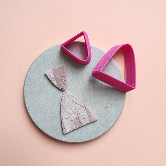 Parabola Polymer clay 3D cutters Geometry shapes cutter set of 4 pcs - Luxy Kraft