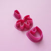 Earrings Polymer clay 3D cutters Geometry Jewelry shape cutter 3 pcs set - Luxy Kraft