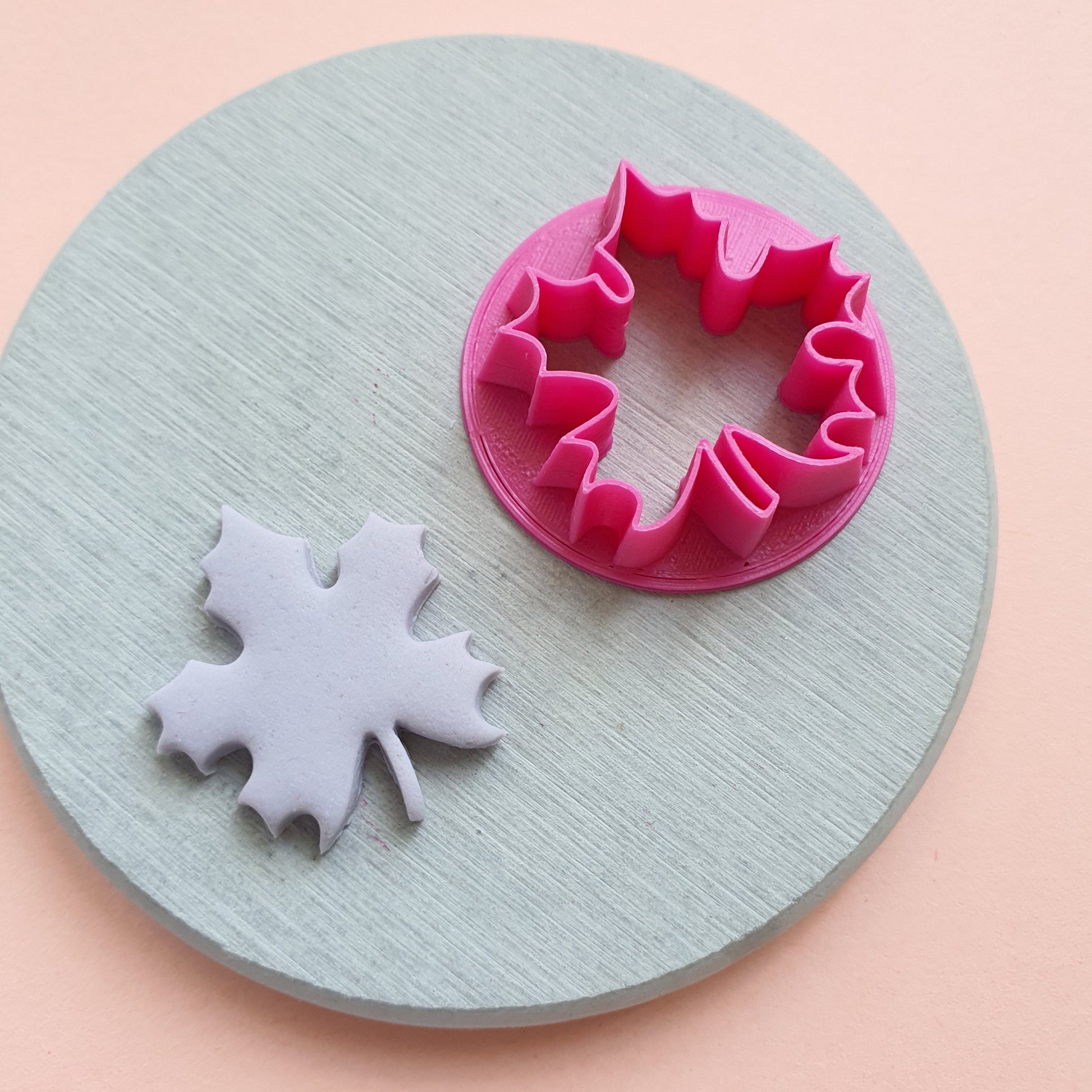Polymer clay cutter 3D print cutters Jewelry Earrings "Leaf" shape plastic cutter - Luxy Kraft