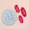 3 pcs set Polymer clay cutters 3D print cutter Jewelry Hair clips Earrings abstract modern shape plastic cutters - Luxy Kraft