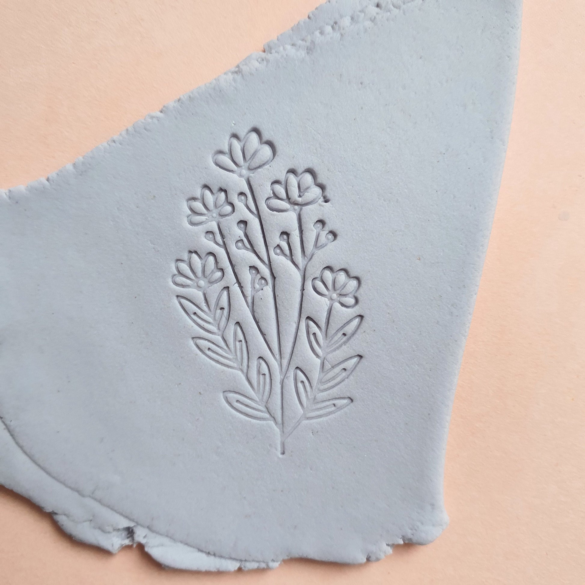 Polymer clay stamp "Flower" 3D printed embossing
