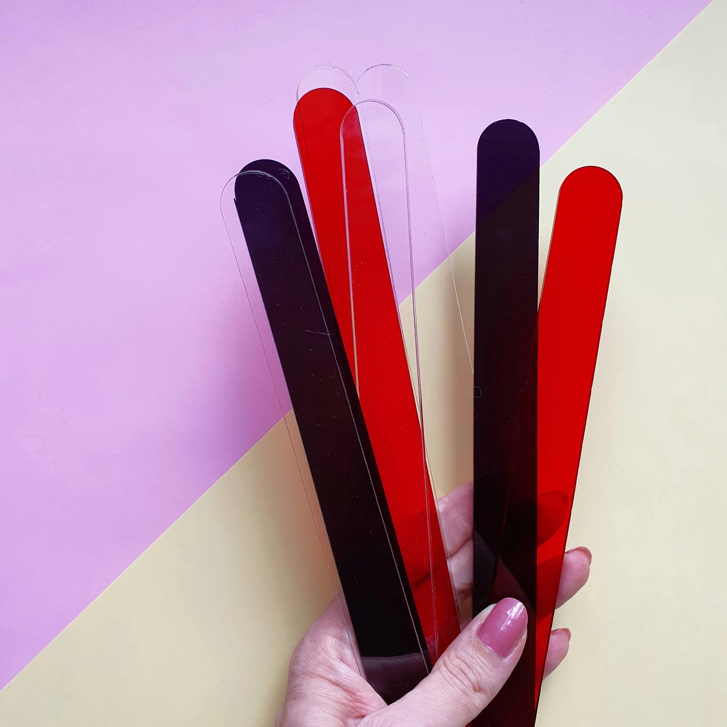 Polymer clay thickness guides Depth acrylic sticks Polymer clay tools Clay rulers - Luxy Kraft