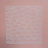 Texture sheet Polymer clay stencil sheet "Lotus" pattern shapes mat - Luxy Kraft