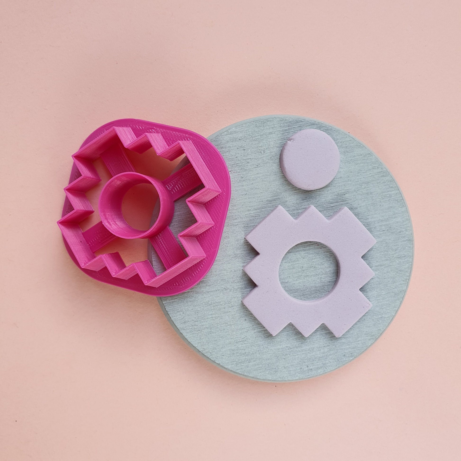 Cross Polymer clay 3D cutters Jewelry Earrings Geometry shape cutter - Luxy Kraft