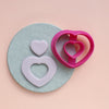 Heart Polymer clay 3D cutters Jewelry Earrings Geometry shape cutter - Luxy Kraft