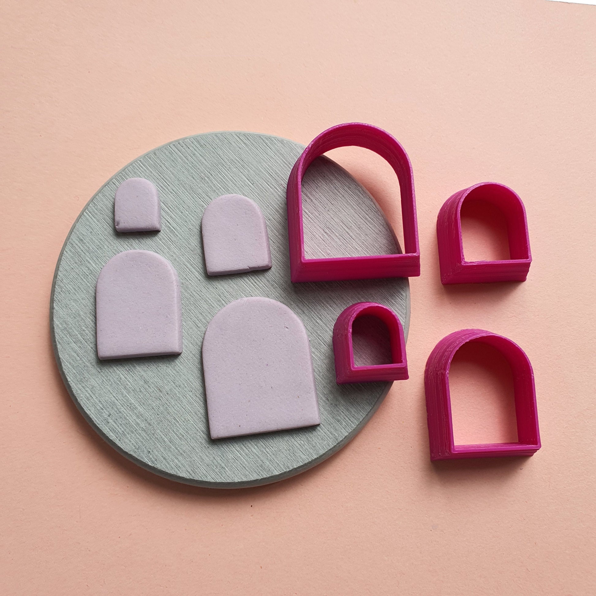 Arch Polymer clay 3D cutters set of 4 pcs - Luxy Kraft