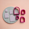 Arch Polymer clay 3D cutters set of 4 pcs - Luxy Kraft