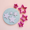 Star Polymer clay 3D cutters Geometry shapes cutter set of 4 pcs - Luxy Kraft