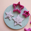 Star Polymer clay 3D cutters Geometry shapes cutter set of 4 pcs - Luxy Kraft