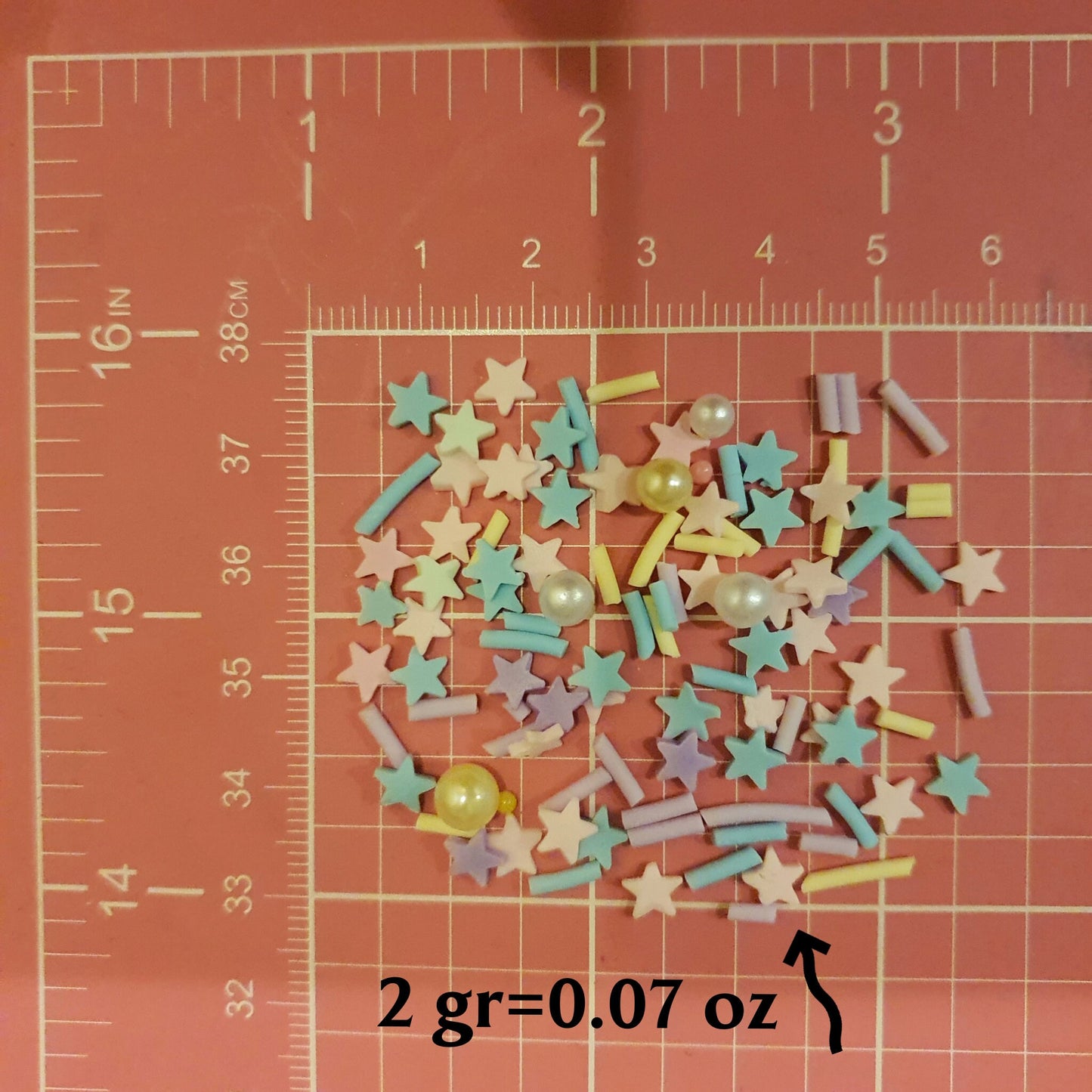 Mini star decor polymer clay shapes for Resin Epoxy crafts for nail design
