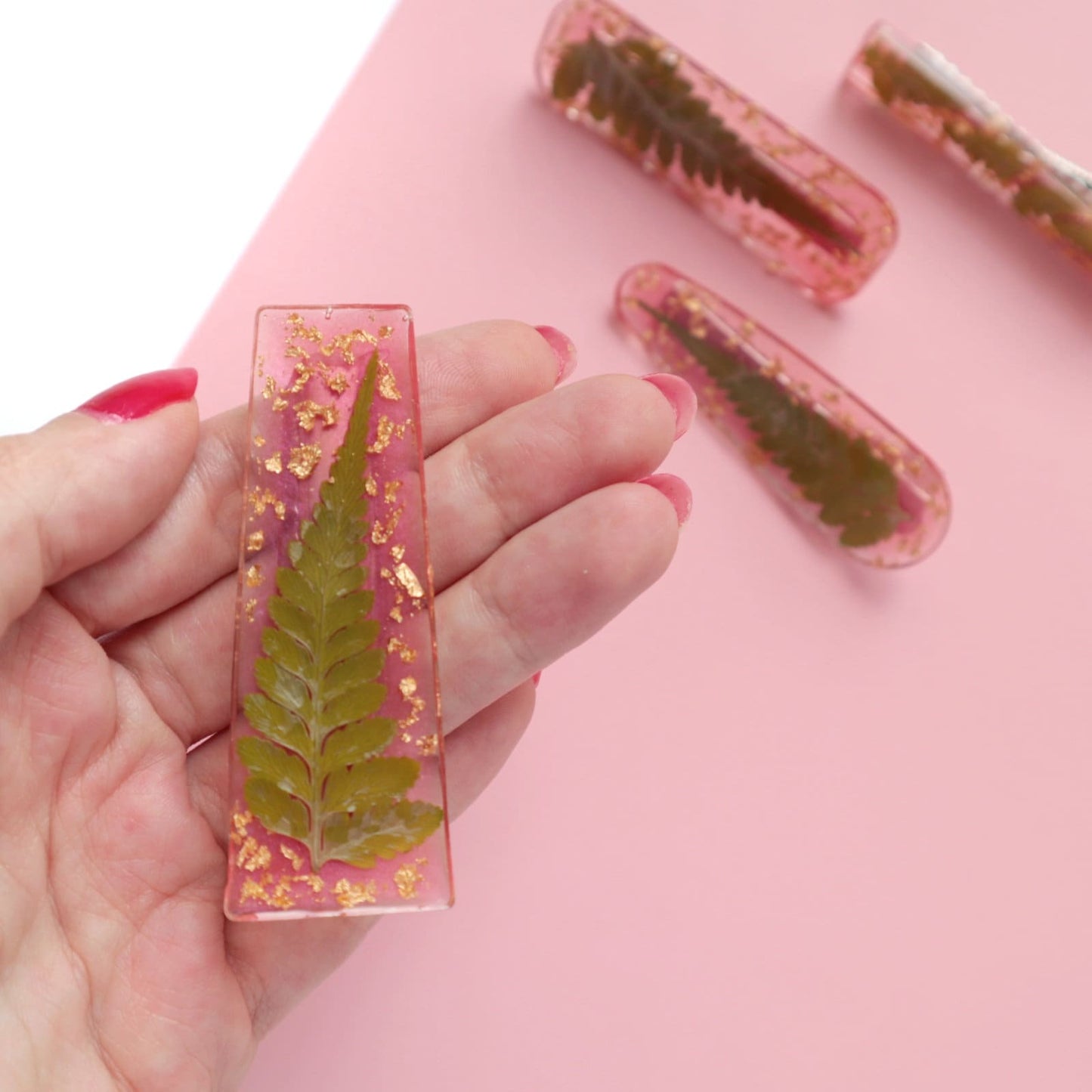 Silicone hair clip mold for resin and epoxy Jewelry resin mould