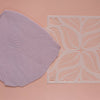 Texture sheet Polymer clay stencil sheet "Leaves" shapes mat - Luxy Kraft