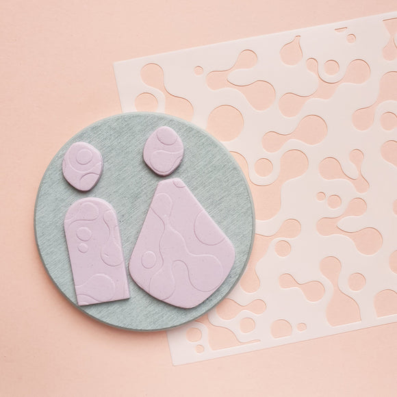 Texture sheet Polymer clay stencil sheet 