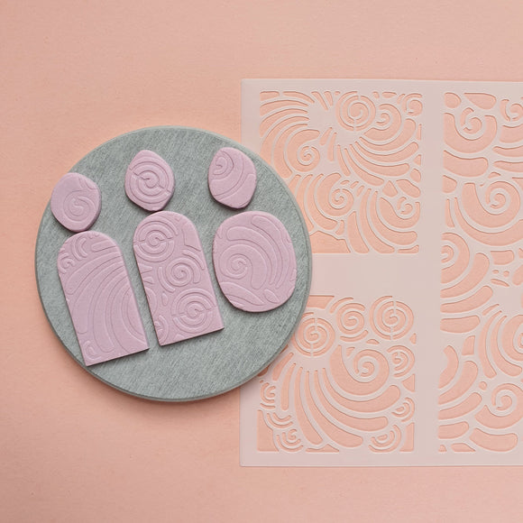 Texture sheet Polymer clay stencil sheet 