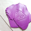 Embossing stamp for polymer clay "Magic abstract eye" texture plate debossing stamp Acrylic stamps - Luxy Kraft