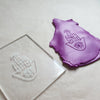Embossing stamp for polymer clay "Magic abstract hand" texture plate debossing stamp Acrylic stamps - Luxy Kraft