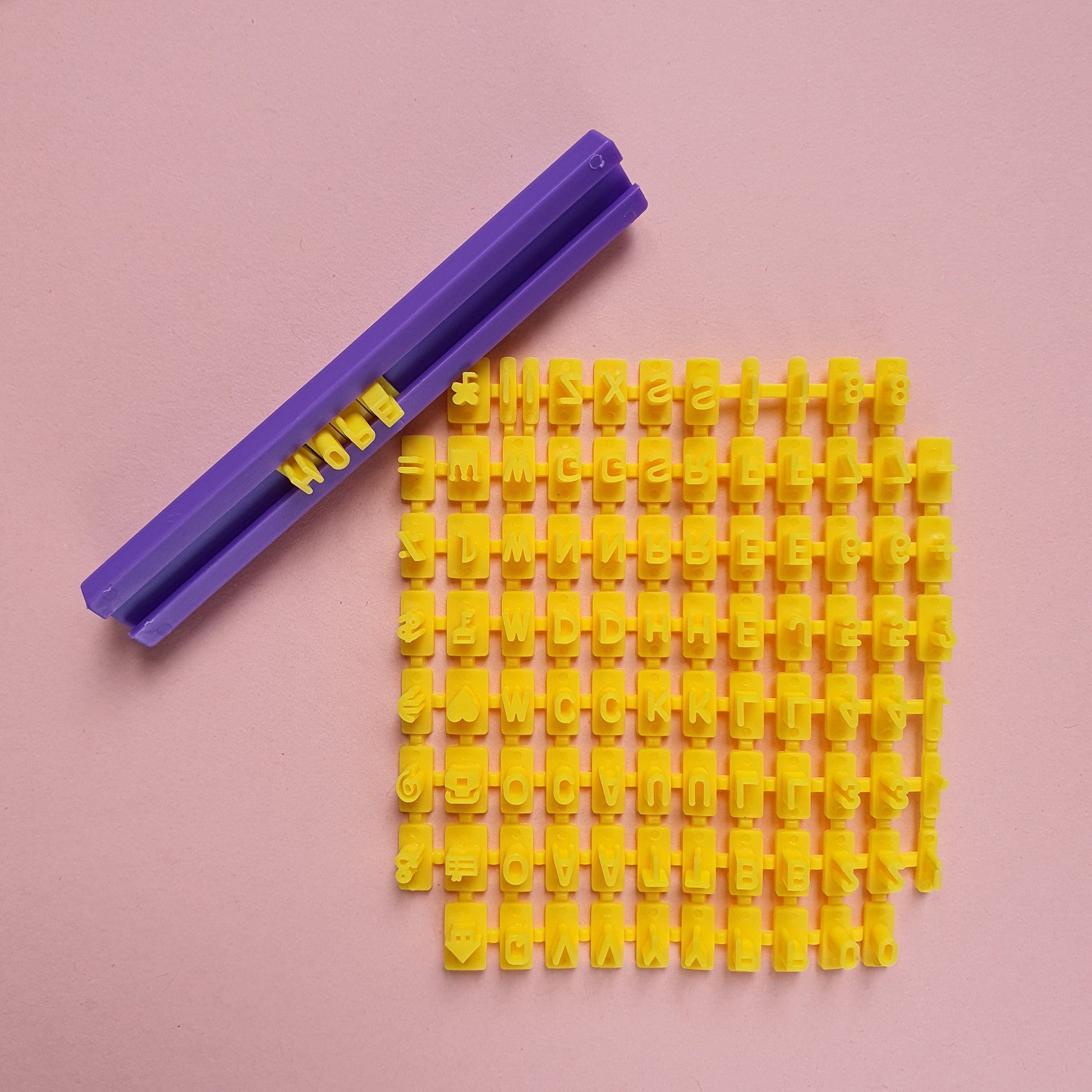 Polymer clay stamps "Letters" embossing letters - Luxy Kraft