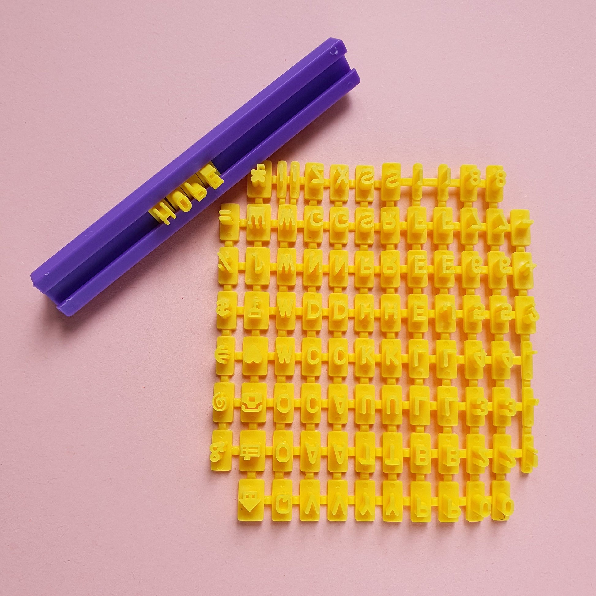 Polymer clay stamps "Letters" embossing letters - Luxy Kraft