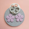 4 pcs set Polymer clay cutters Jewelry Earrings "Flower" shape plastic cutter - Luxy Kraft