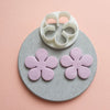 4 pcs set Polymer clay cutters Jewelry Earrings "Flower" shape plastic cutter - Luxy Kraft