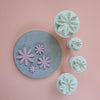 4 pcs set Polymer clay cutters Jewelry Earrings "Flower Daisy" shape plastic cutter - Luxy Kraft