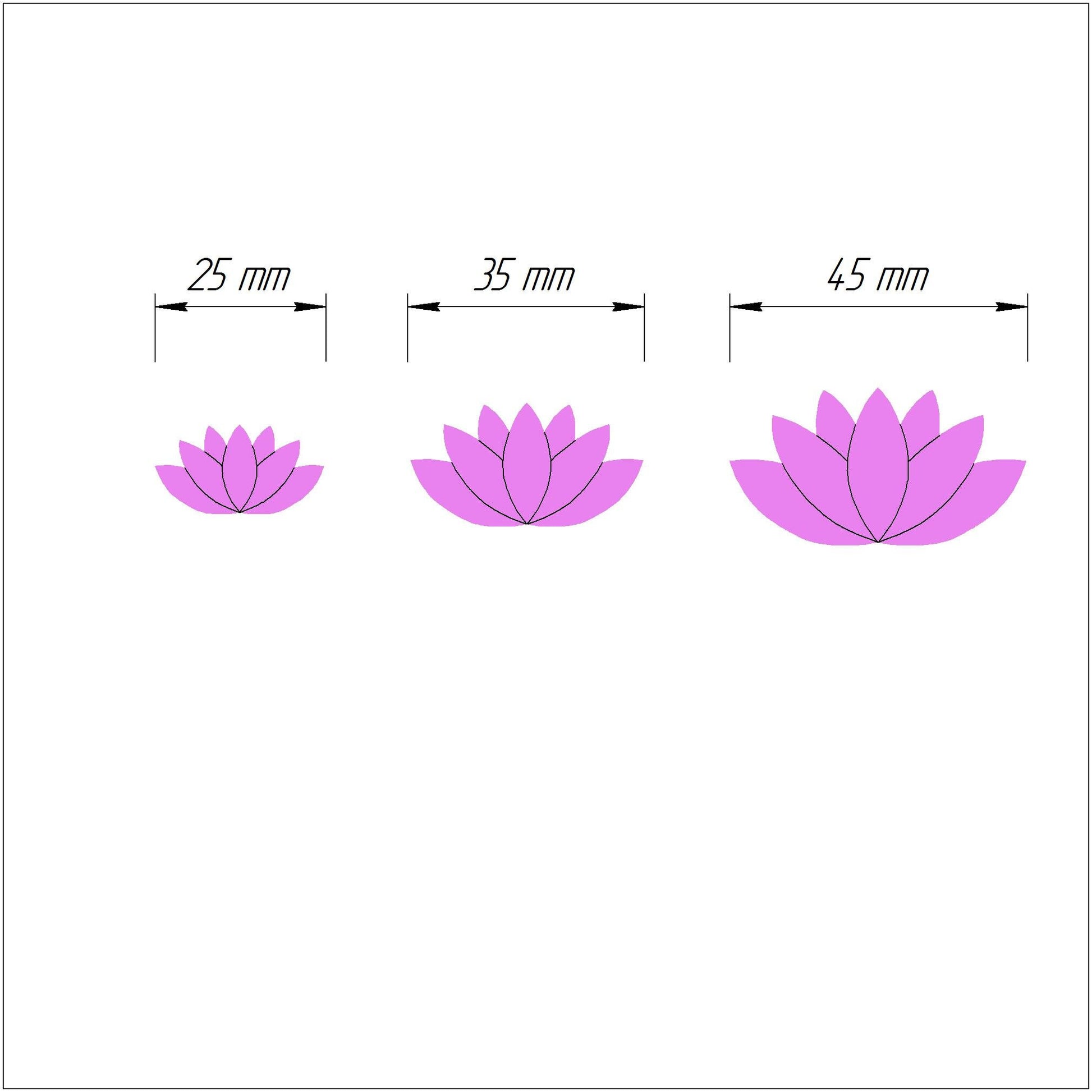 Clay cutters Polymer clay tools earrings jewelry cutters "Lotus"