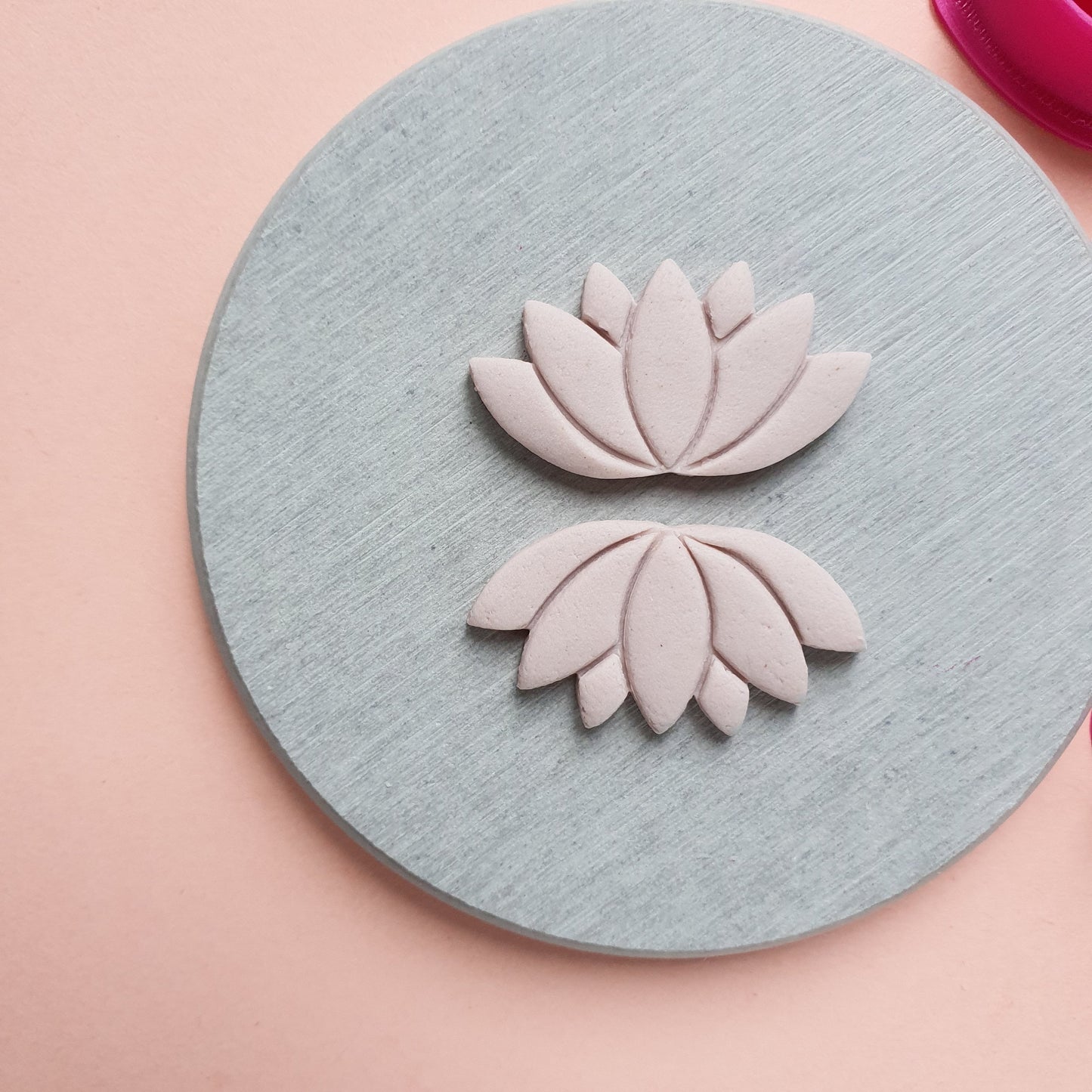 Clay cutters Polymer clay tools earrings jewelry cutters "Lotus"